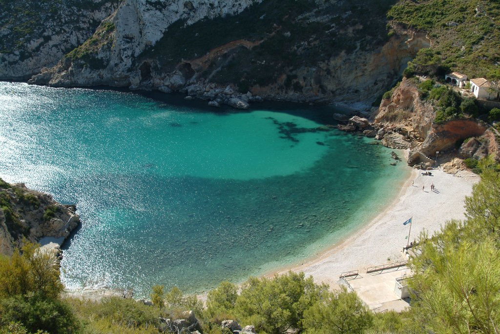 Acceso a la Cala Granadella de Jávea