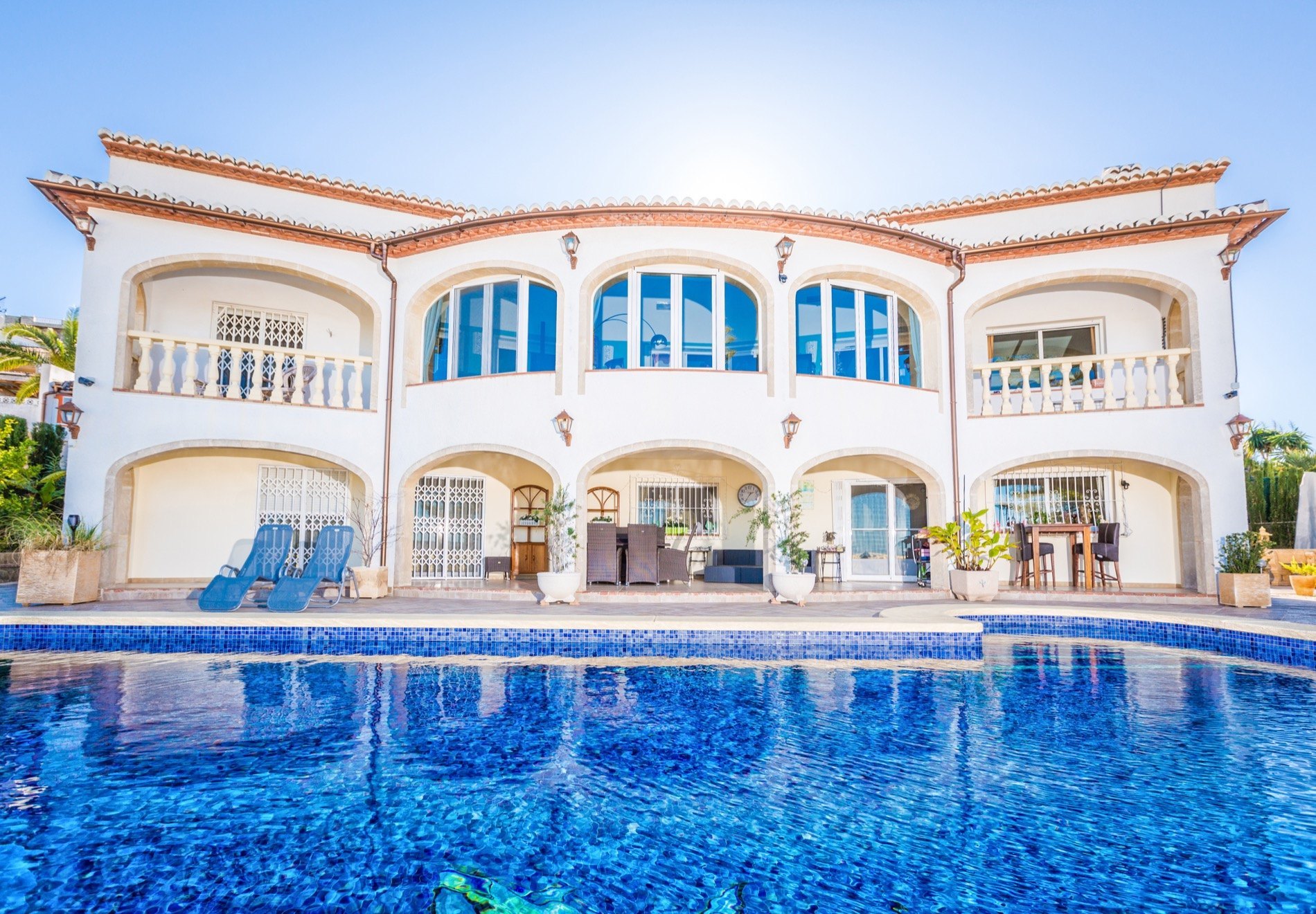 Villa de lujo con impresionantes vistas al mar en venta en Jávea